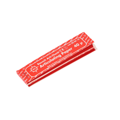 Arti-Check Articulating Paper Strips, Straight Booklets, 104 x 20 mm, 40 microns, Red, 200/Pk, BK10