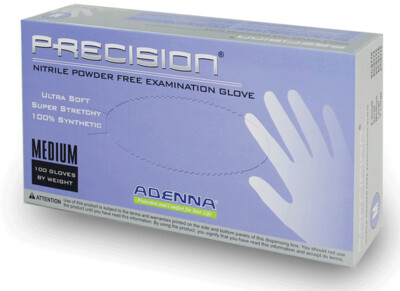 Adenna Precision Nitrile Exam Gloves, Powder-Free, Medium, 100/Box, PCS775