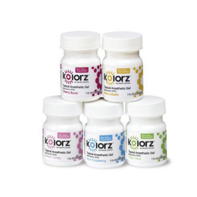 Kolorz Topical Anesthetic Gel, 20% Benzocaine, 1 oz, Cotton Candy, 1/Pk