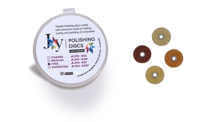 Joy Polishing discs 14mm Super Fine Jar of 85, JPD-82SF