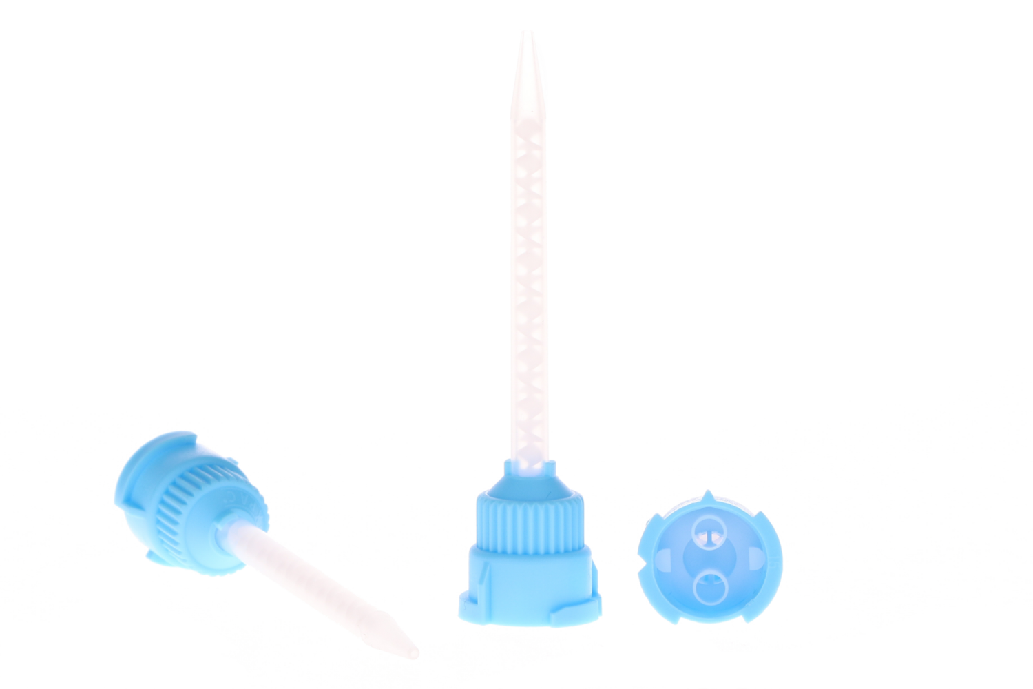 Temporary Crown & Bridge Material, HP Mixing Tips, Long, Light Blue, 50/Pk, MTLB