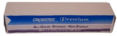 All-Gauze Sponges Premium, Non-Sterile, 12-Ply, 2" x 2", 8000/Pk, ENC212
