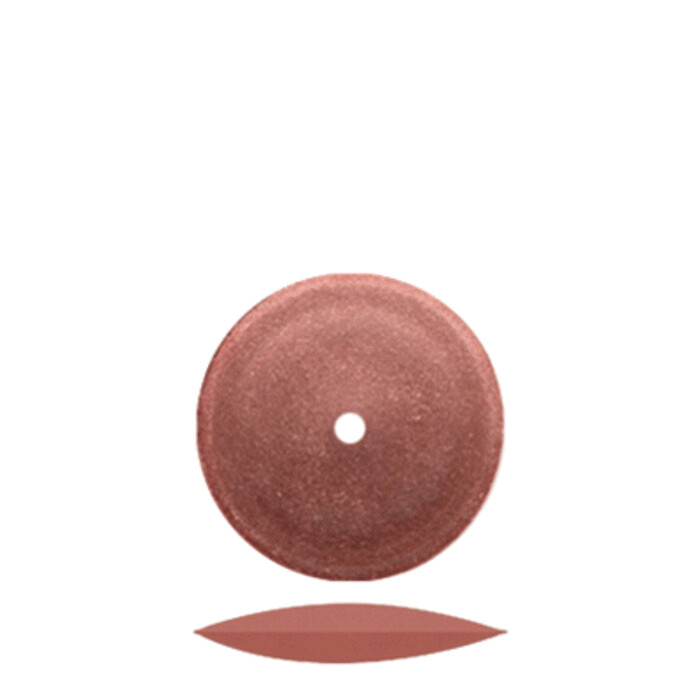 Classic Wheel Polishers, Rubber, Unmounted, Knife-Edge, 5/8", Fine, Red Flexies, 100/Pk