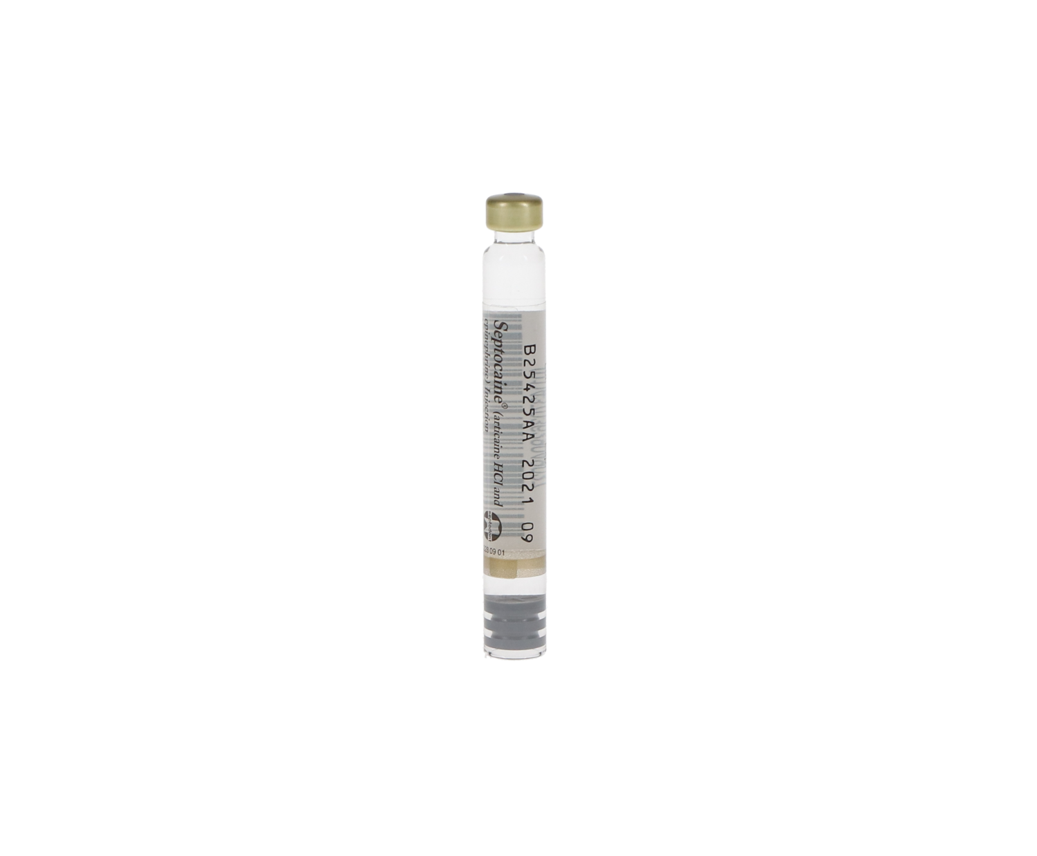Septocaine, Articaine 4%, with Epinephrine, 1:100,000, 1.7 ml, 50/Pk