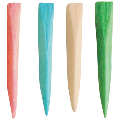 Contoured Wood Wedges, Starter Kit, 400/Pack, 95940