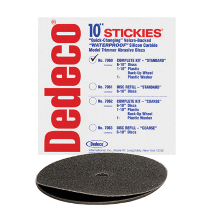 Stickies Model Trimmer Discs, Standard, 50 Grit, 12", 4/Box