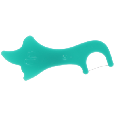 Kids Flossii Flossers, 4 Assorted Shapes & Colors, 50 pcs of 4/Box, 2300