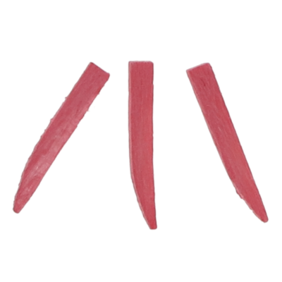 Contoured Wood Wedges, 11mm, Pink, 100/Pack, 095111