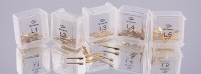 Gold-Plated Screw Posts, S5, 12/Pk, GP-S5