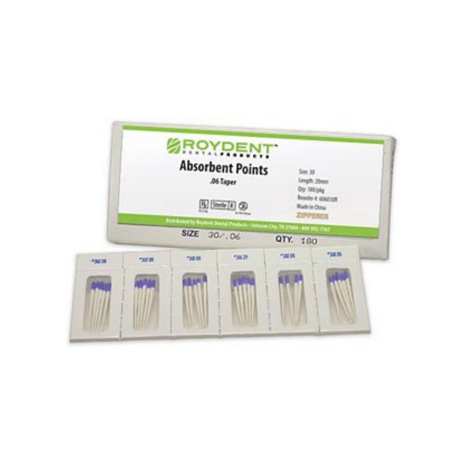 Absorbent Paper Points .06 #15 180/Cell Pk