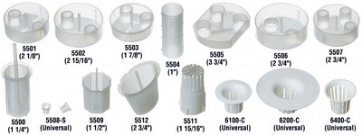 Dispos-A-Trap Disposable Plastic Vacuum Traps, 2 3/4", # 5505, 144/Pk