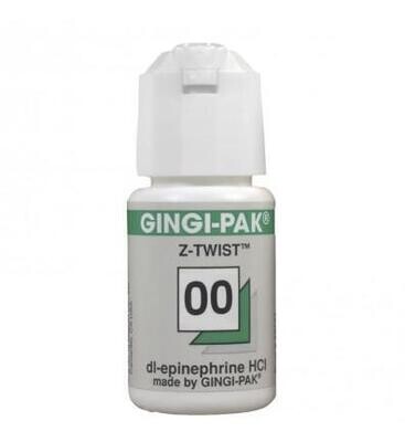 Gingi-Aid Max Z-Twist Weave Retraction Cords, with Aluminum Sulfate, # 0, Very Thin, 1/Pk