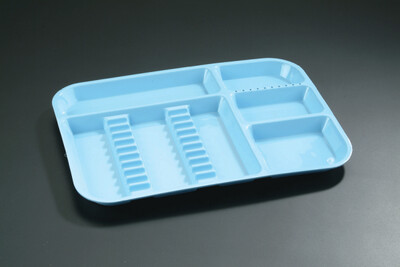 # B Divided Tray, Neon Blue, 1/Pk, OR332