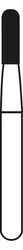 Alpen Operative Surgical Carbide Burs, FG, Round End Cross Cut Fissure, # 1557, 1.0 mm, 10/Pk, R101557