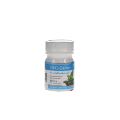 Gingicaine Topical Anesthetic Gel, 20% Benzocaine, 1 oz/Jar, Chocolate Mint, 1/Pk
