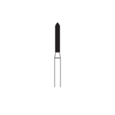 Multi-Use Diamond Burs, FG, Bevel Cylinder, # 878, 1.2 mm, Super Coarse, Black, 6/Pk, 878-012SC