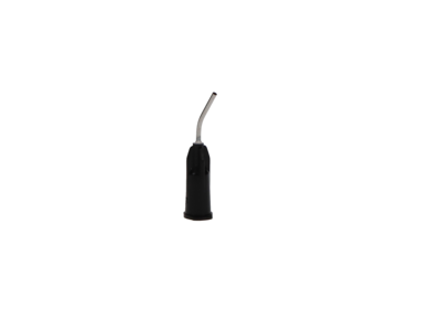 Pre-Bent Syringe Applicator Tips, 19 Ga, 1/2", Black, 100/Pk, 19K100