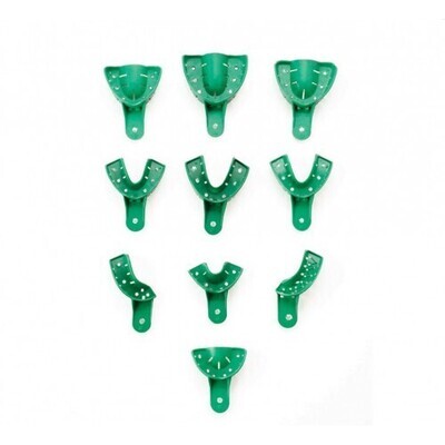 BoTrays Disposable Perforated Impression Trays, # 4, Medium, Lower, 12/Pk, 921367