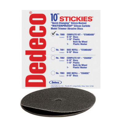 Stickies Model Trimmer Discs, Coarse, 36 Grit, 12", 4/Box