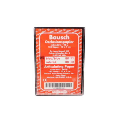 Arti-Check Micro-Thin Articulating Paper, 40 microns, Red, 100/Pk, BK12