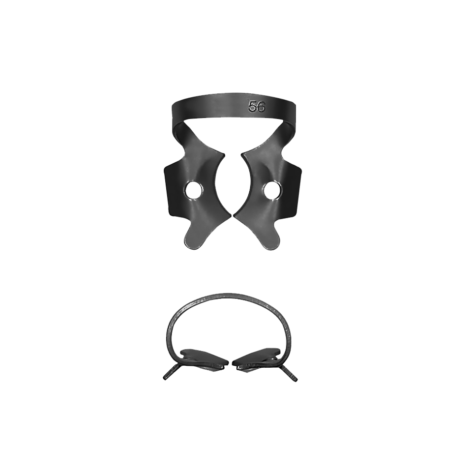 Rubber Dam Clamp, General, Molars, # 56, Black, 1/Pk, 1341
