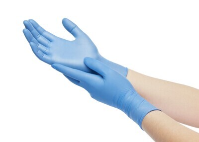 AquaSoft Nitrile Exam Gloves, Powder-Free, Small, 300/Box, 43933