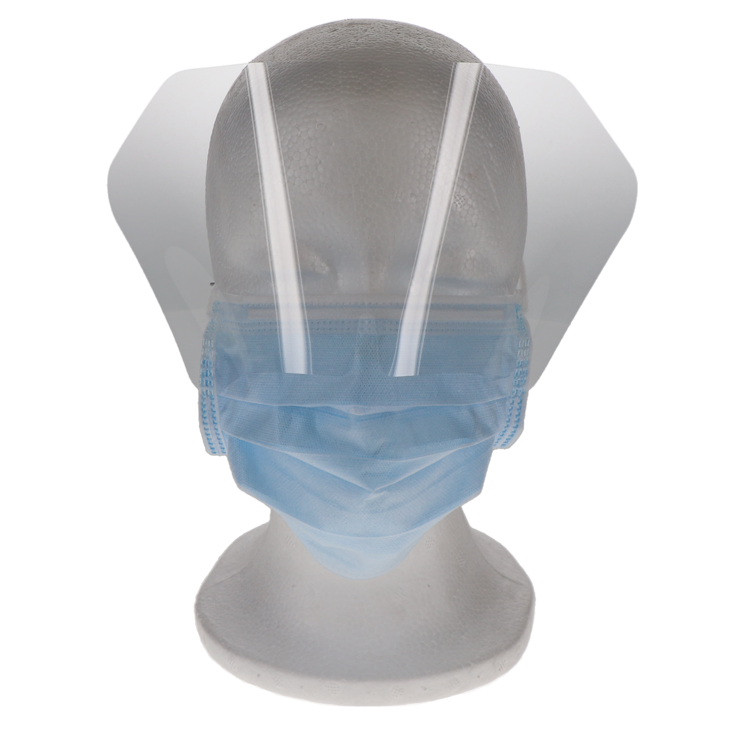 Earloop Medical Masks, with Shield, 4-Ply, ASTM Level 3, Blue, 50/Pk, FMS-44PE