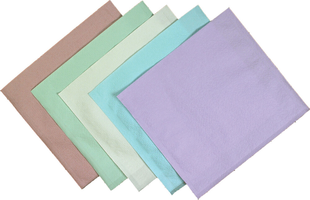 Choice Poly-Back Towels, 3-Ply Tissue, Waffle-Embossed, 13" x 18", Gray, 500/Pk