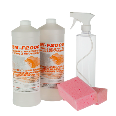 BM-F2000 Cleaner kit for x-ray processors, 2 x 1 L