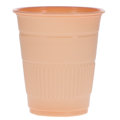 Disposable Plastic Drinking Cups, 5 oz, Peach, 1000/Pk, DI317