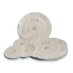 Muslin Buff Wheels, 42-Ply, 4", 1/Pk