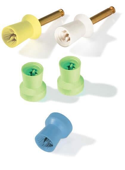Densco Prophy Cups, Snap-On, Soft Rubber with Ribs and Recessed Webs, Blue, 144/Pk, 85032