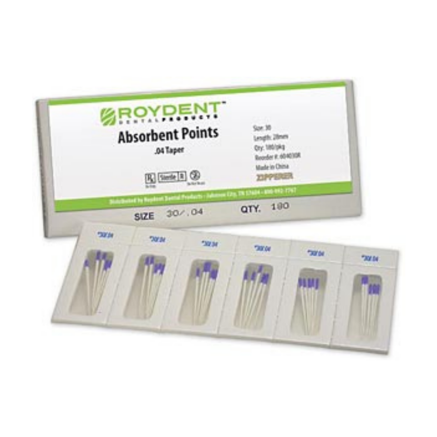Absorbent Paper Points .04 #30 180/Cell Pk