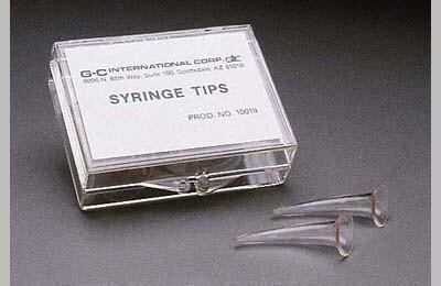 Coe Impression Material Syringe Tips, Plastic, Type A, Slow Curve, 25/Pk, 159225