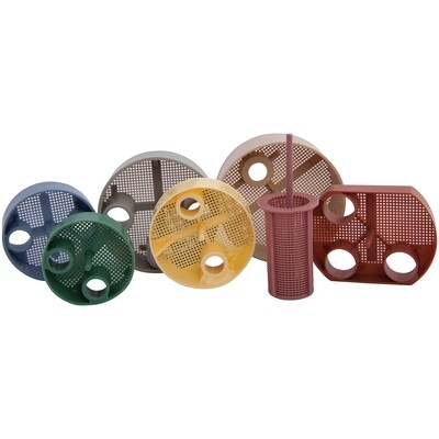 Dispos-A-Screen Disposable Vacuum Traps, Plastic, 1 7/8", Green, 144/Pk, 51Z123V