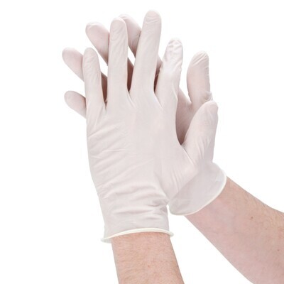 AloePro Synthetic Exam Gloves, Powder-Free, Latex, Small, 100/Box, AP100S