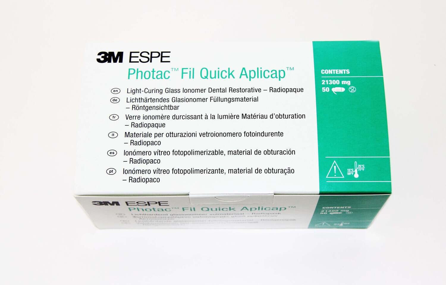 Photac-Fil Quick Aplicap Glass Ionomer Restorative, Light-Cure, Capsule Refill, A1 Extra Light, 20/Pk