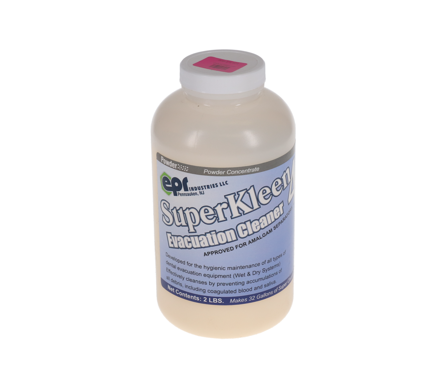 SuperVac Evacuation System Cleaner, Powder, 32 oz, 1/Pk, EV101