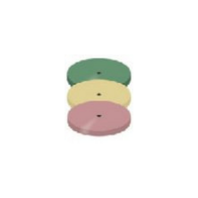 NTI Goldstar Polishers, Unmounted, Large Wheel, # 220, 22 mm, Assorted, 10/Pk, P1899