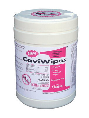 Caviwipes, 9" x 12", Extra Large, 65 Wipes/Box