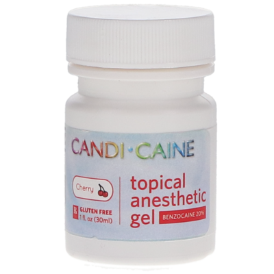 Candi-Caine Topical Anesthetic Gel, 20% Benzocaine, 1 oz/Jar, Cherry, 1/Pk