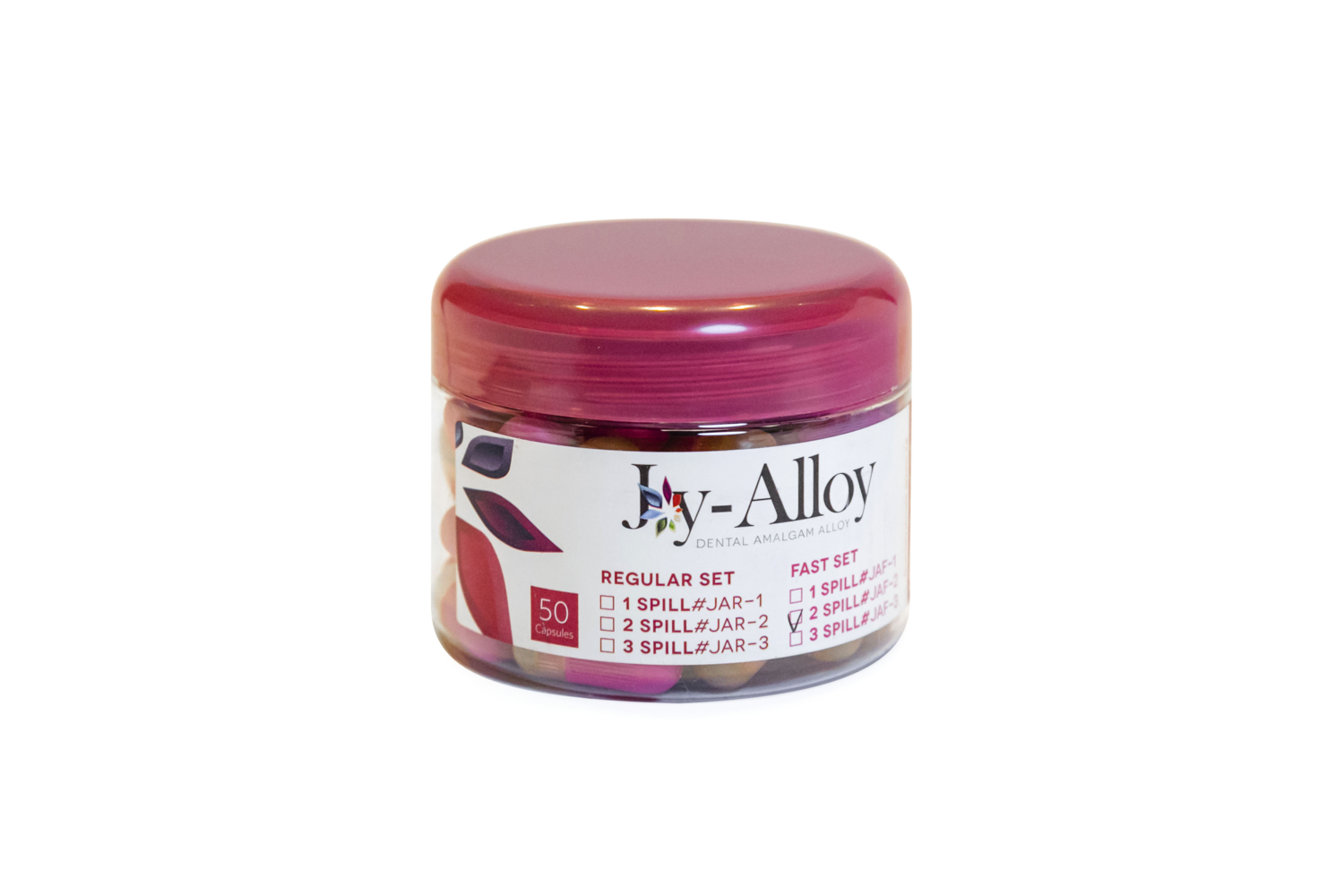 Joy Alloy Amalgam Capsules, 1 Spill, Regular Set, 50/Pk, JAR-1
