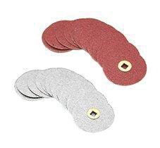 Plastic Discs Brass Center 3/4" Garnet X-Fine 50/Pk