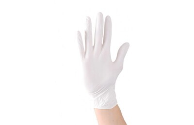 Aurelia Vibrant Chlorinated Examination Latex Gloves, Micro-Textured, Powder-Free, Medium, 100/Box