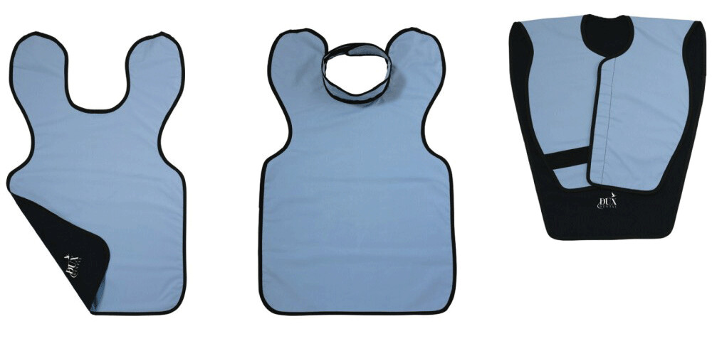 Lead X-Ray Adult Apron, with Collar, .3 mm, Mauve, 1/Pk