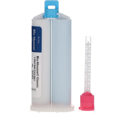 Blu-Mousse VPS Bite Registration Material, Classic Set, Split Cartridge, 50 ml, 2/Pk, S438S