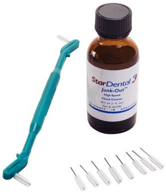 Junk-Out High Speed Handpiece Chuck Cleaner, Kit, 1/Pk