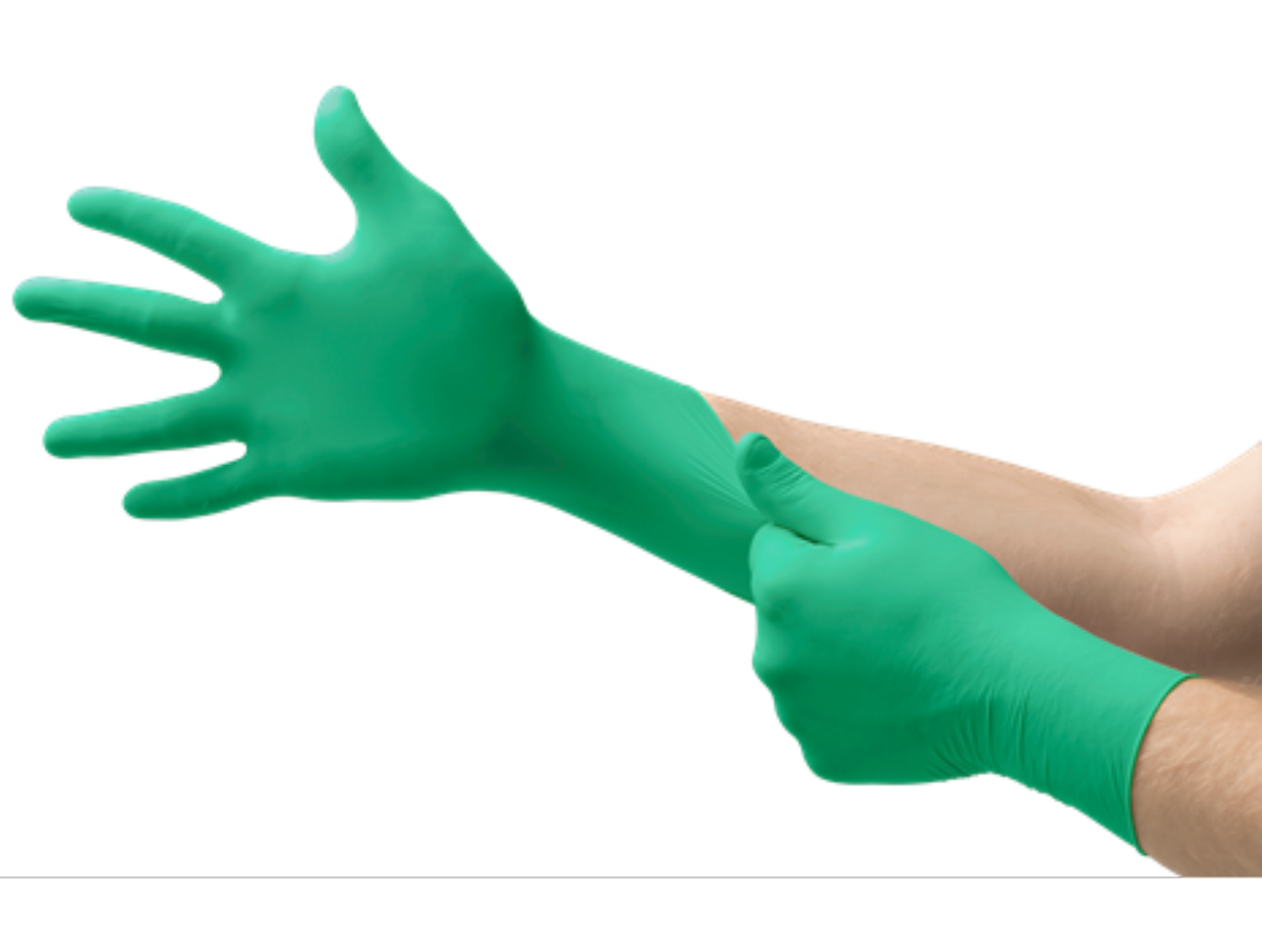 Neogard C52 Chloroprene Gloves, Powder-Free, Small, Green, 100/Box, C521