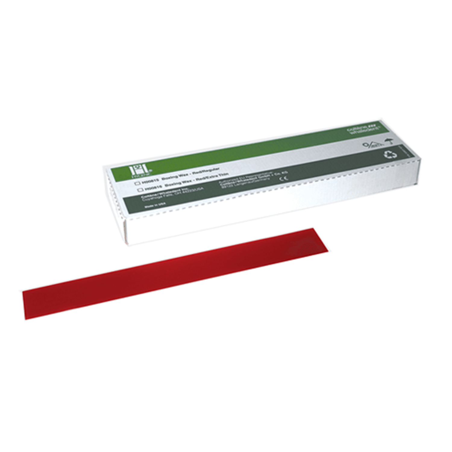 Coltene - Hygenic Boxing Wax Strips - Red 12" x 1.50" x .040" (Extra-Thin), 5 Lb. Package, H00838