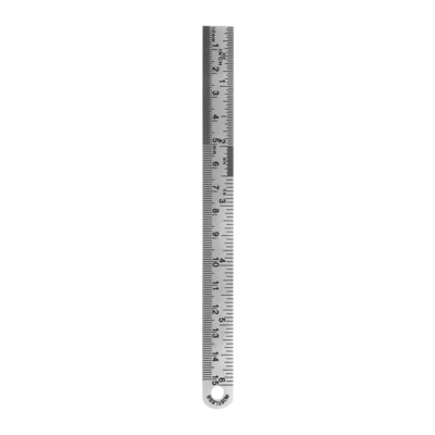 6" Stainless Steel Ruler, ERULE6
